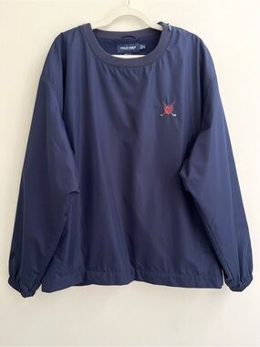 Polo Ralph Lauren Golf Warmup Pullover Vintage Prep 90s Sport Windbreaker XXL